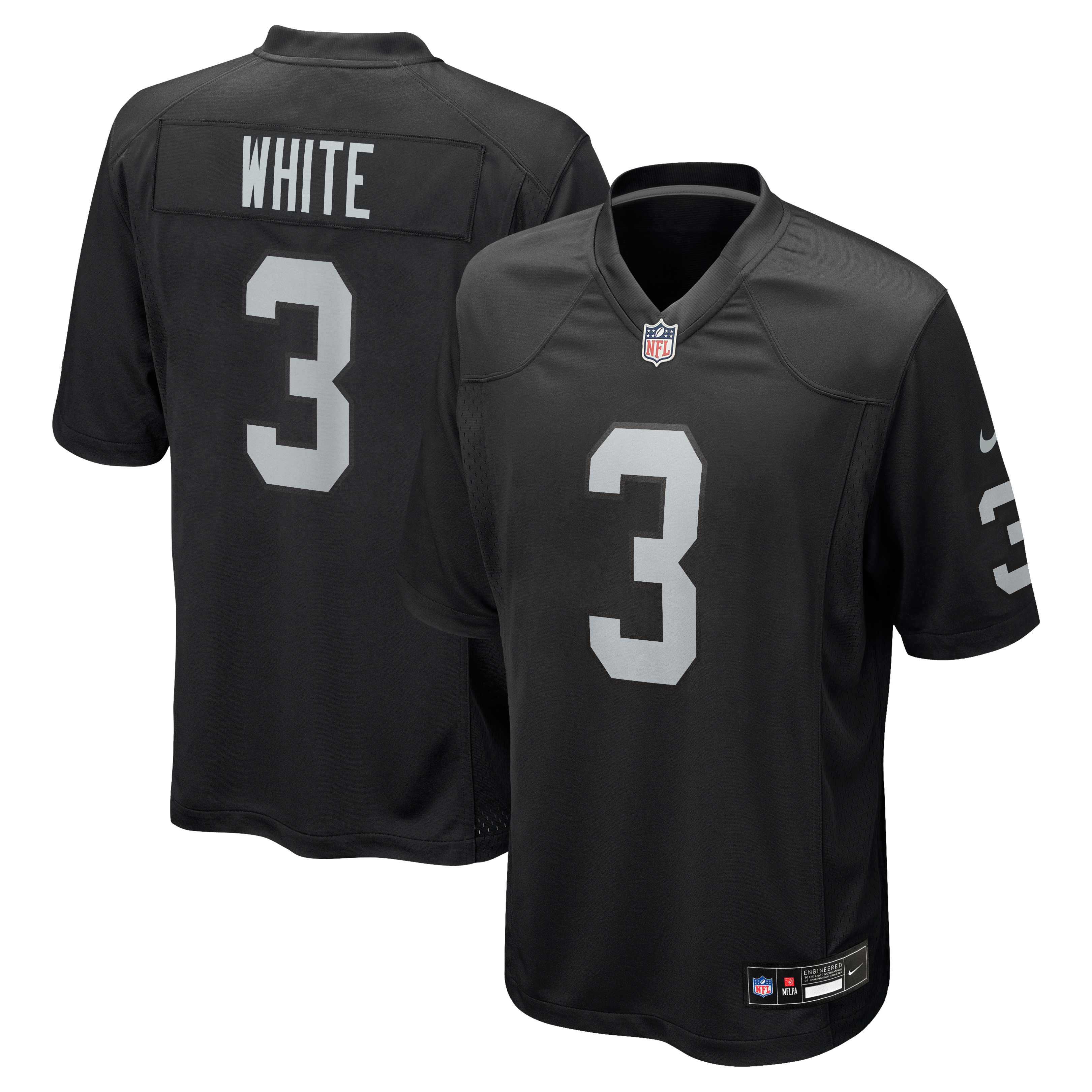 Zamir White Las Vegas Raiders Team Game Jersey - Black