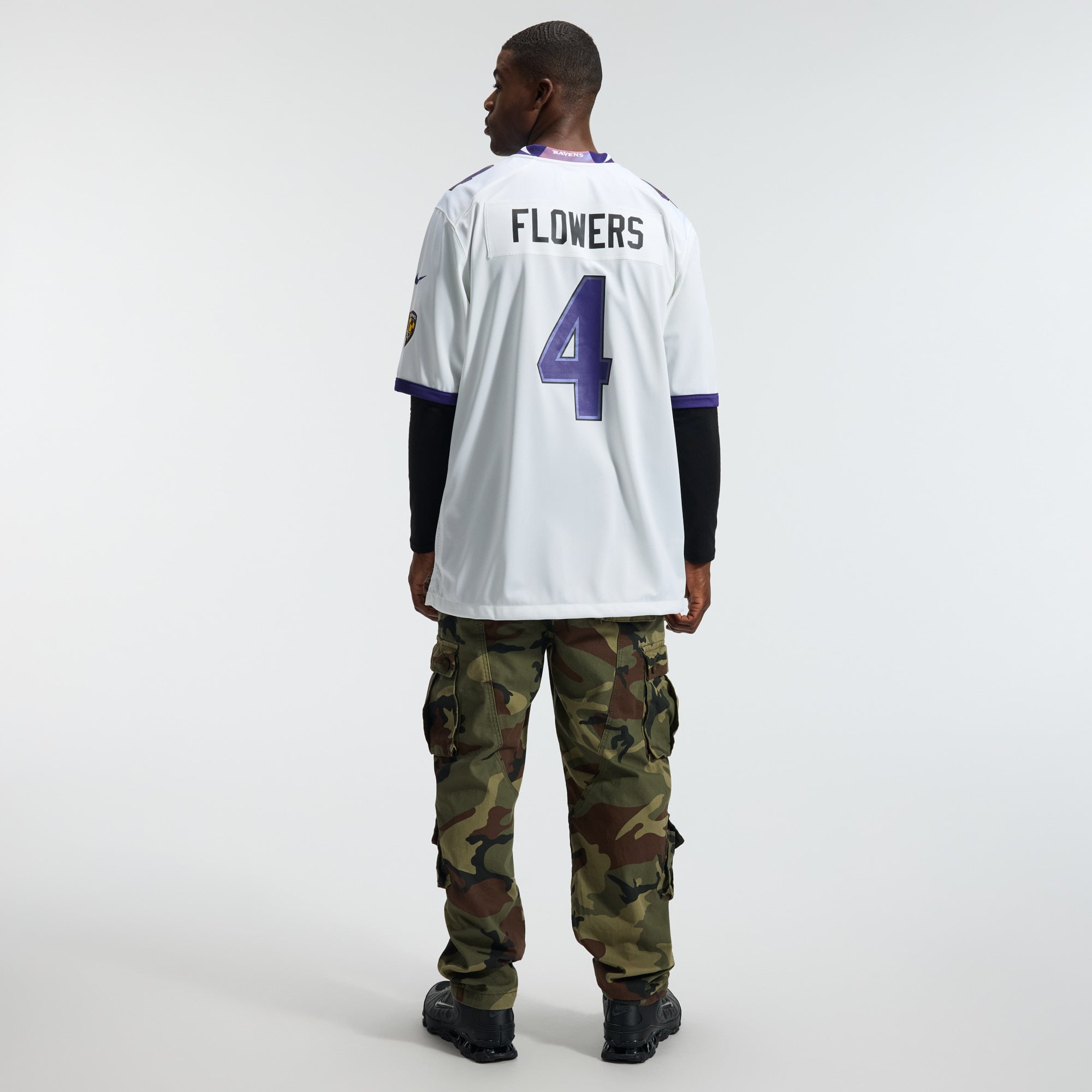 Zay Flowers Baltimore Ravens Alternate Game Jersey - White - Image 7