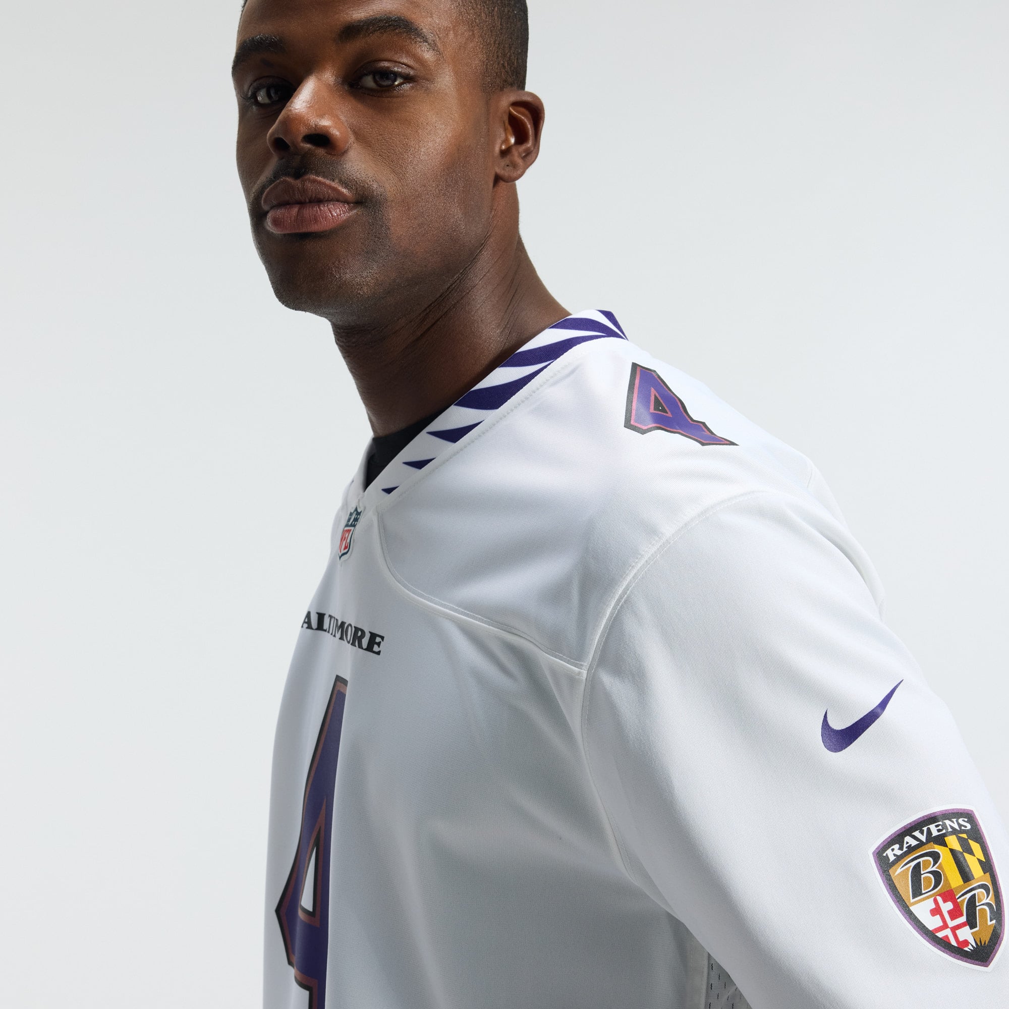 Zay Flowers Baltimore Ravens Game Jersey - White - Image 12