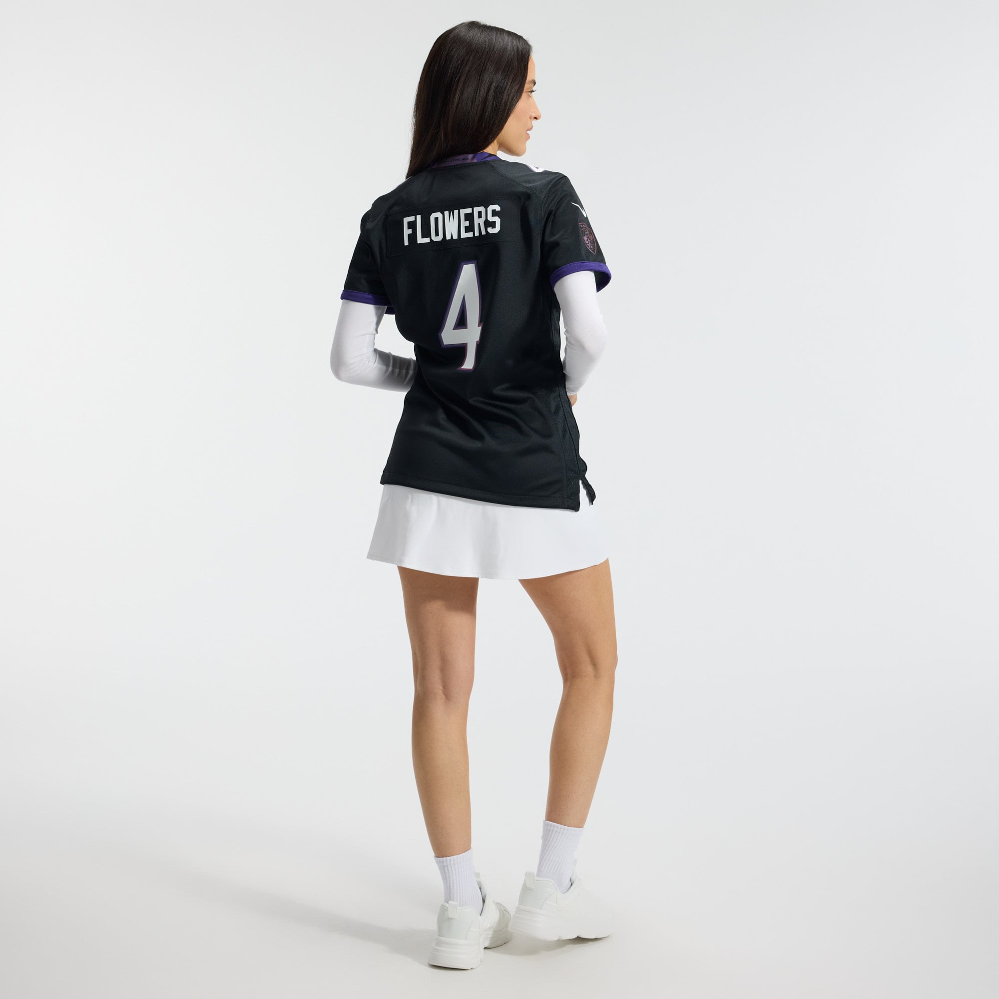 Zay Flowers Baltimore Ravens Women's Alternate Game Jersey - Black - Image 7