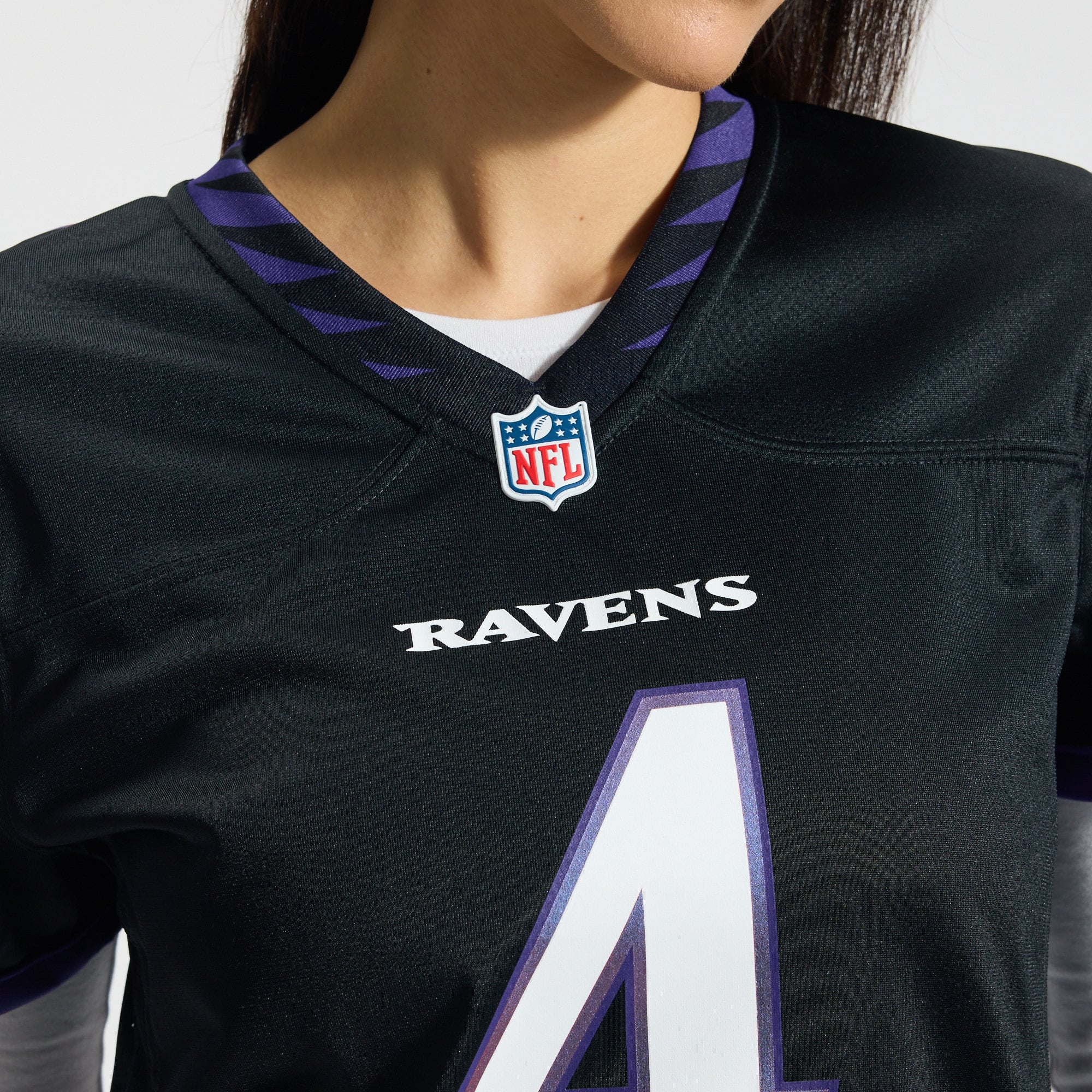 Zay Flowers Baltimore Ravens Women's Alternate Game Jersey - Black - Image 10