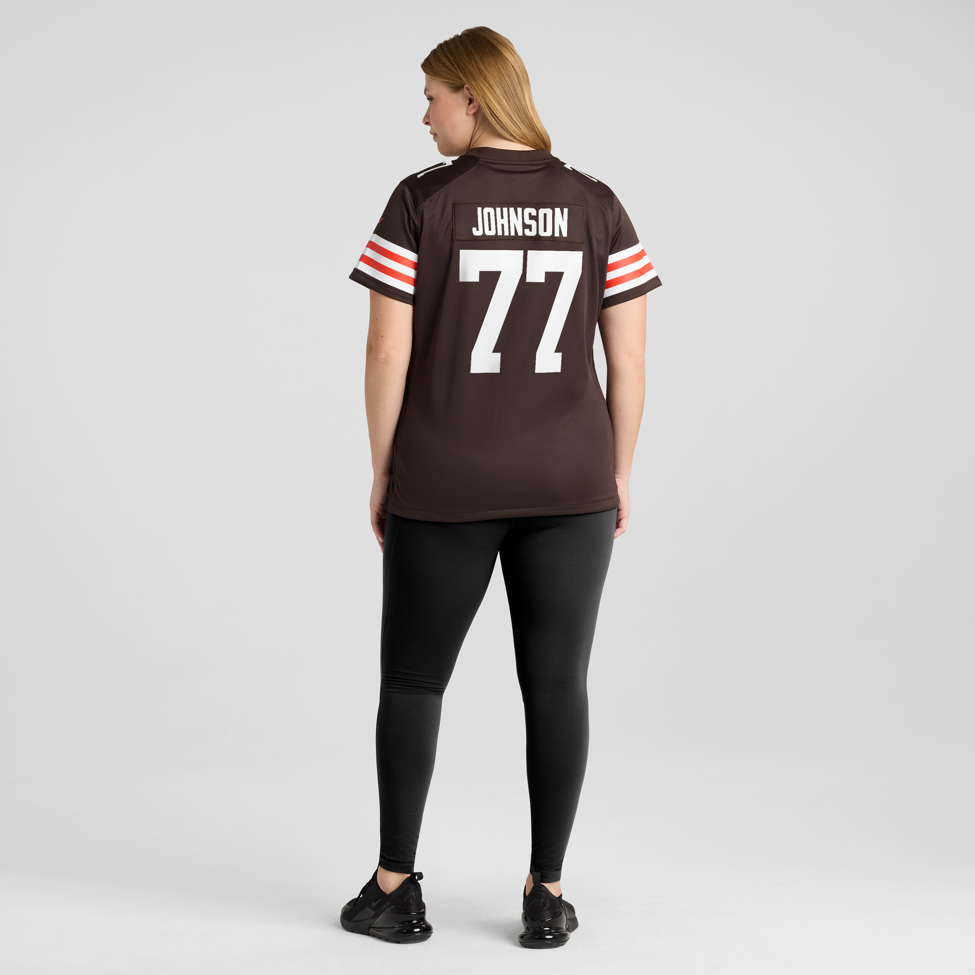 Zion Johnson Cleveland Browns Women's Team Game Jersey - Brown - Image 8
