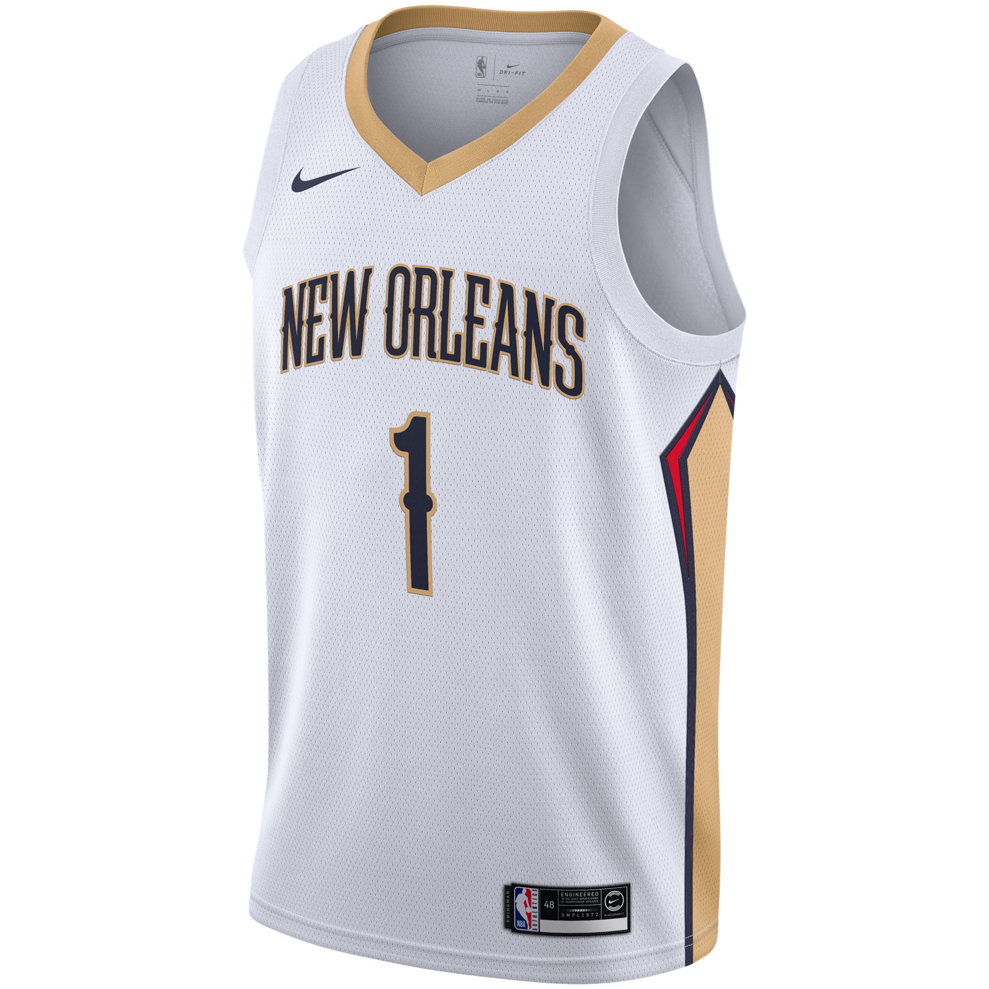 Zion Williamson New Orleans Pelicans 2019/2020 Swingman Jersey - Association Edition - White - Image 3