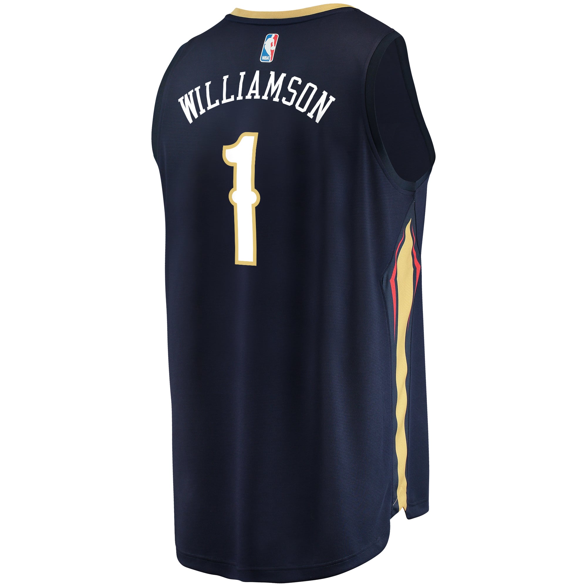 Zion Williamson New Orleans Pelicans Fast Break Jersey Red - Statement Edition - Navy - Image 4
