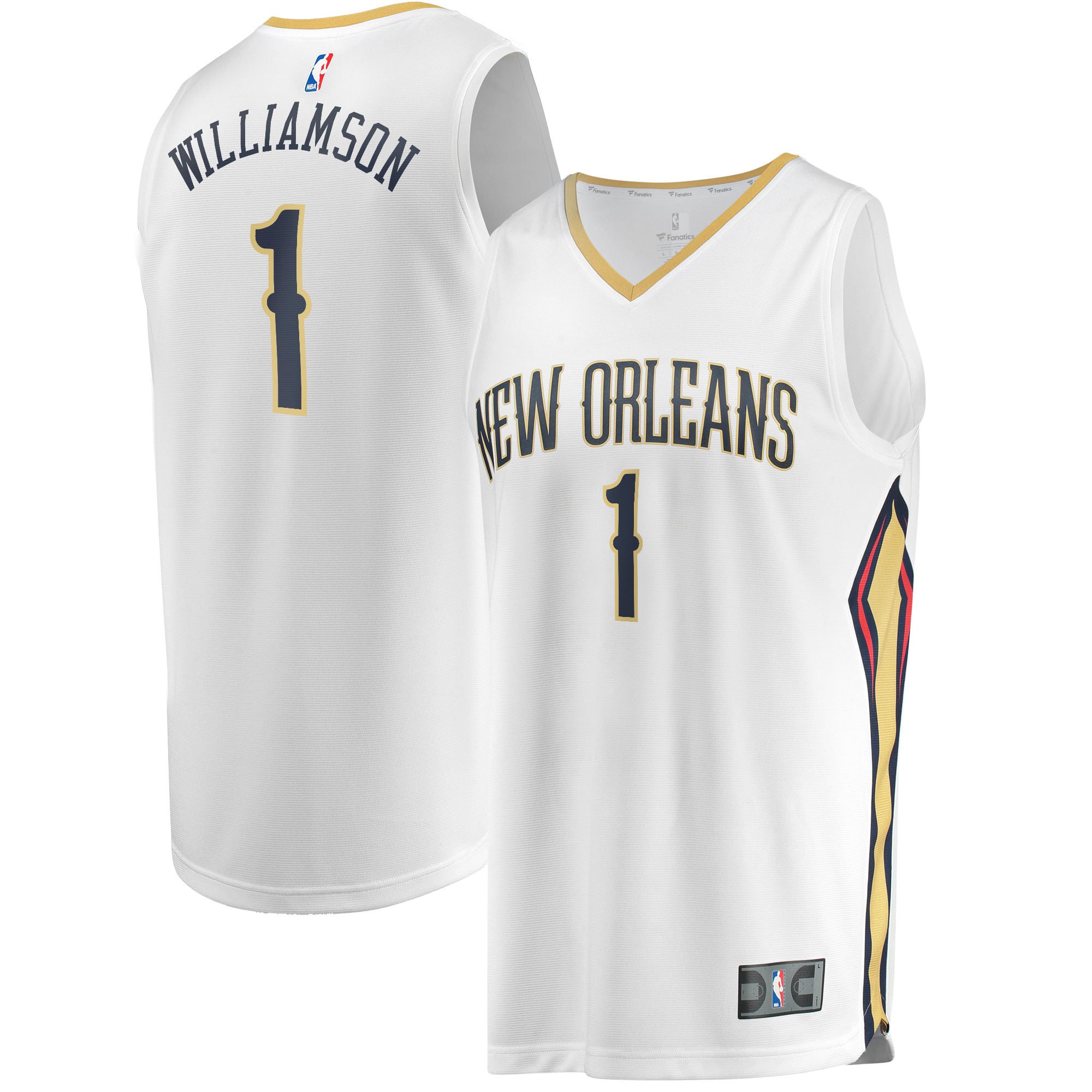 Zion Williamson New Orleans Pelicans Fast Break Jersey White - Association Edition - White - Image 2