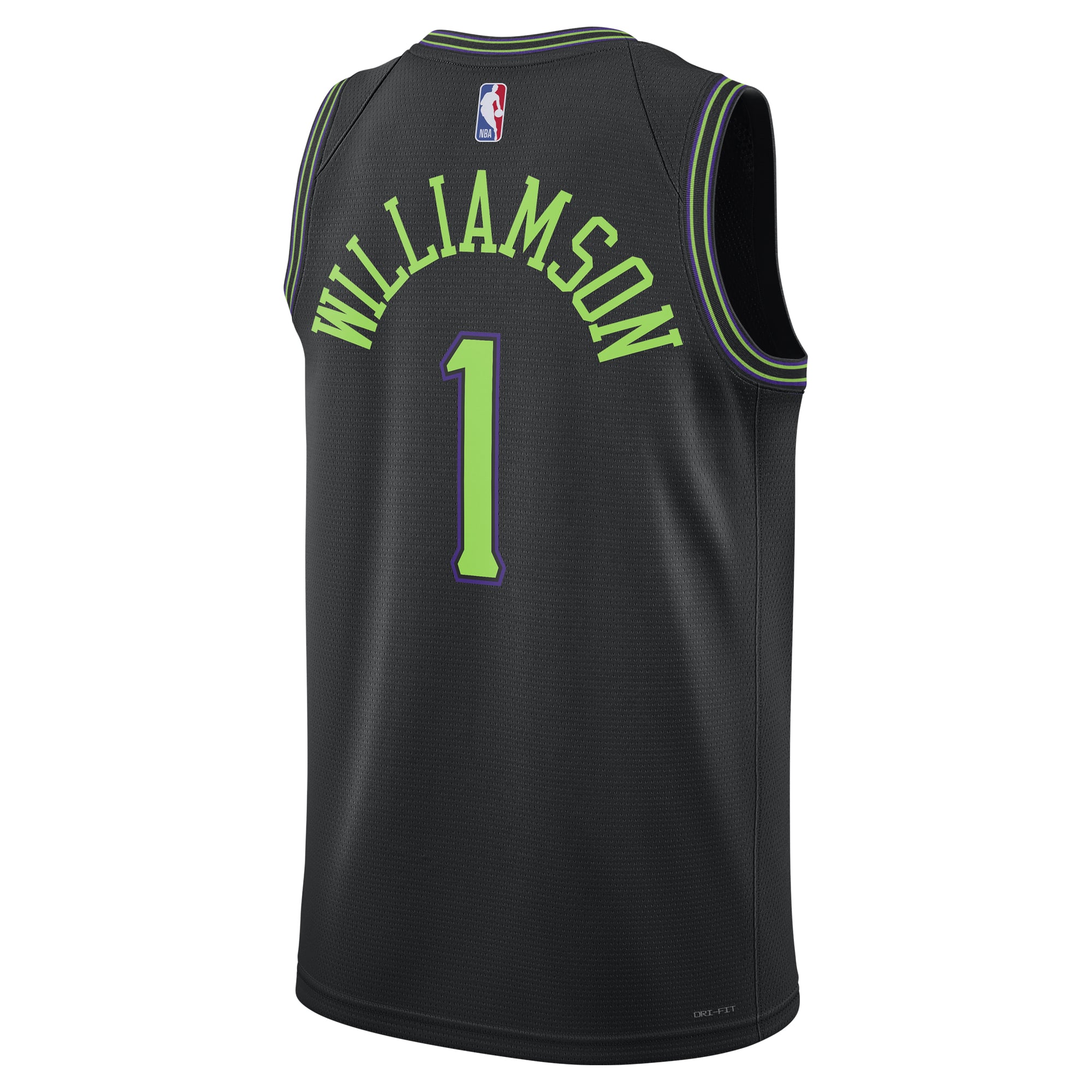 Zion Williamson New Orleans Pelicans Unisex 2025/26 Swingman Jersey - Black - City Edition - Image 4