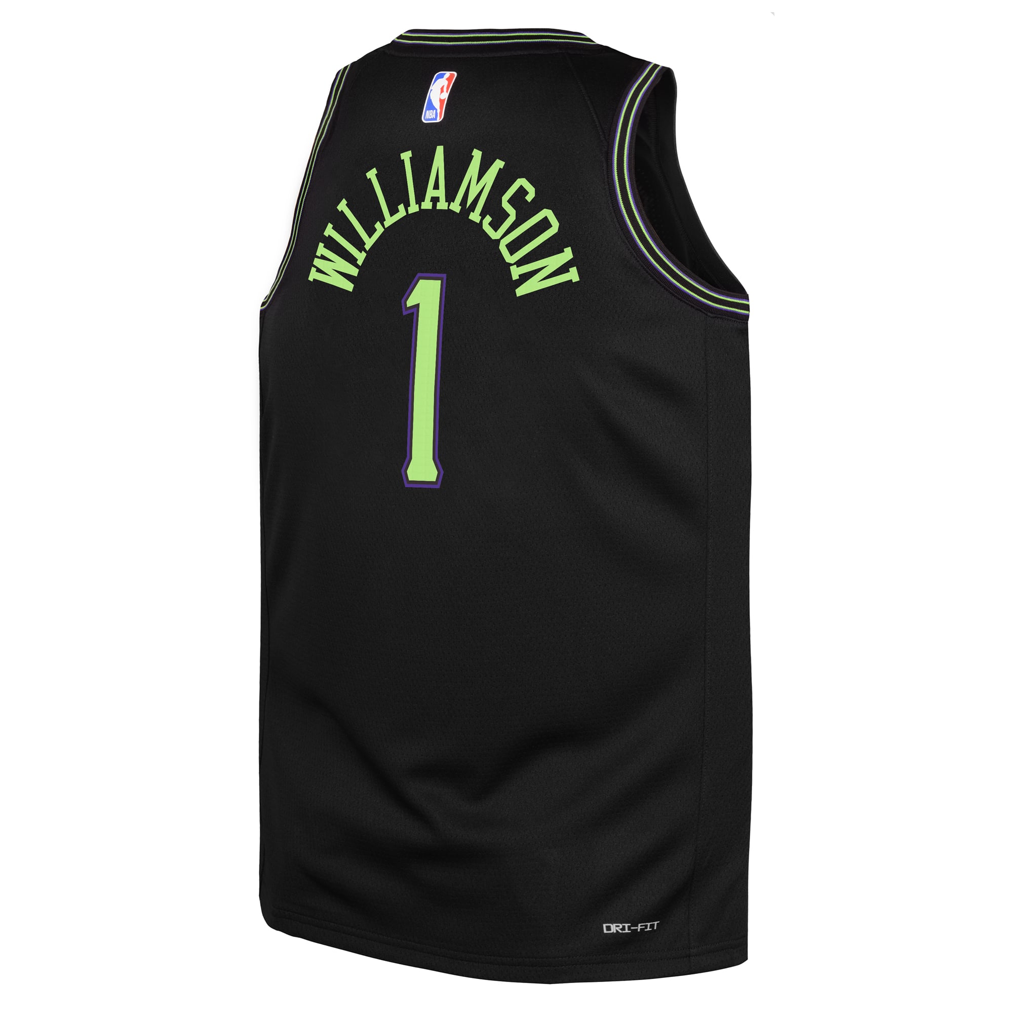 Zion Williamson New Orleans Pelicans Youth 2025/26 City Edition Swingman Jersey - Black - Image 4